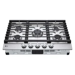 LG Table de cuissonAcier inoxydable 30" Gaz Acier inoxydable - CBGJ3023S