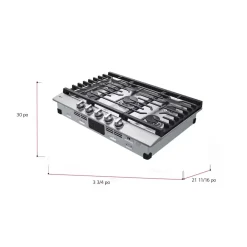 LG Table de cuissonAcier inoxydable 30
