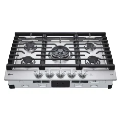 LG Table de cuissonAcier inoxydable 30" Gaz Acier inoxydable - CBGJ3027S