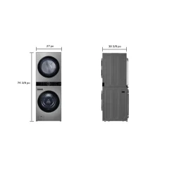 LG Tour de lavage, Acier inoxydable, 27