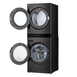 LG Tour de lavage, Acier noir, 27", Chargement frontal - WKEX300HBA