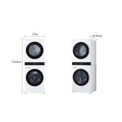 LG Tour de lavage, Blanc, 27