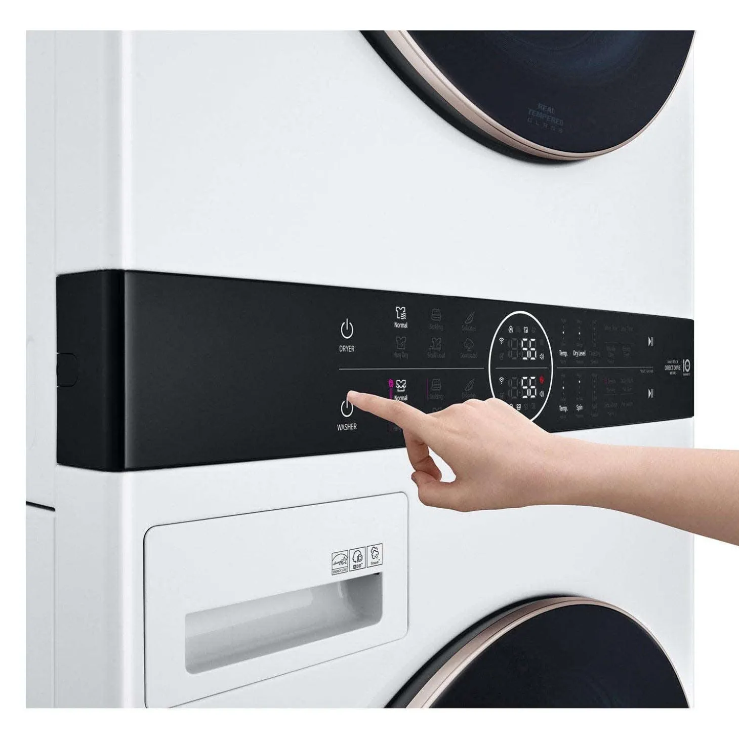 LG Tour de lavage, Blanc, 27", Chargement frontal - WKE100HWA