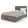 Lit double 54" - gris