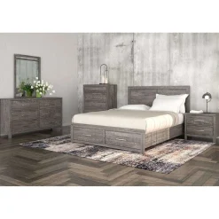 Lit double 54" - gris