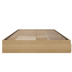 Lit double avec rangement 3 tiroirs (54") - Nexera
