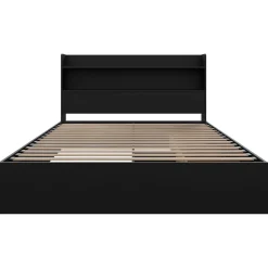 Lit double avec rangement 3 tiroirs et tête de lit (54") - Nexera