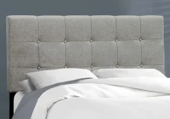 Lit double en tissu avec tête de lit (54
