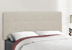 Lit double en tissu avec tête de lit (54