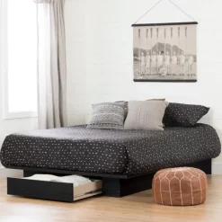 Lit double/queen avec rangement 1 tiroir (54"/60") - South Shore