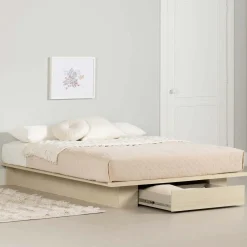 Lit double/queen avec rangement 1 tiroir (54"/60") - South Shore