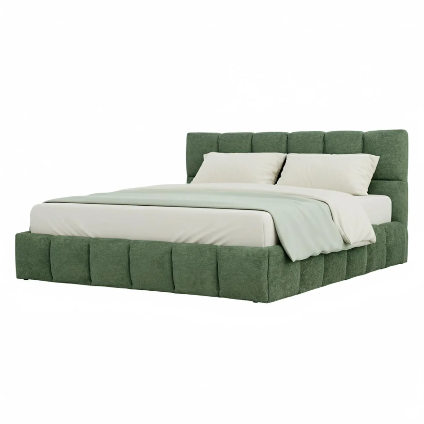Lit king de style guimauve (78") - vert