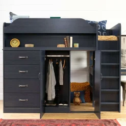 Lit mezzanine avec bureau - South Shore