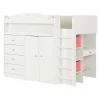 Lit mezzanine simple avec bureau 39'' - South Shore