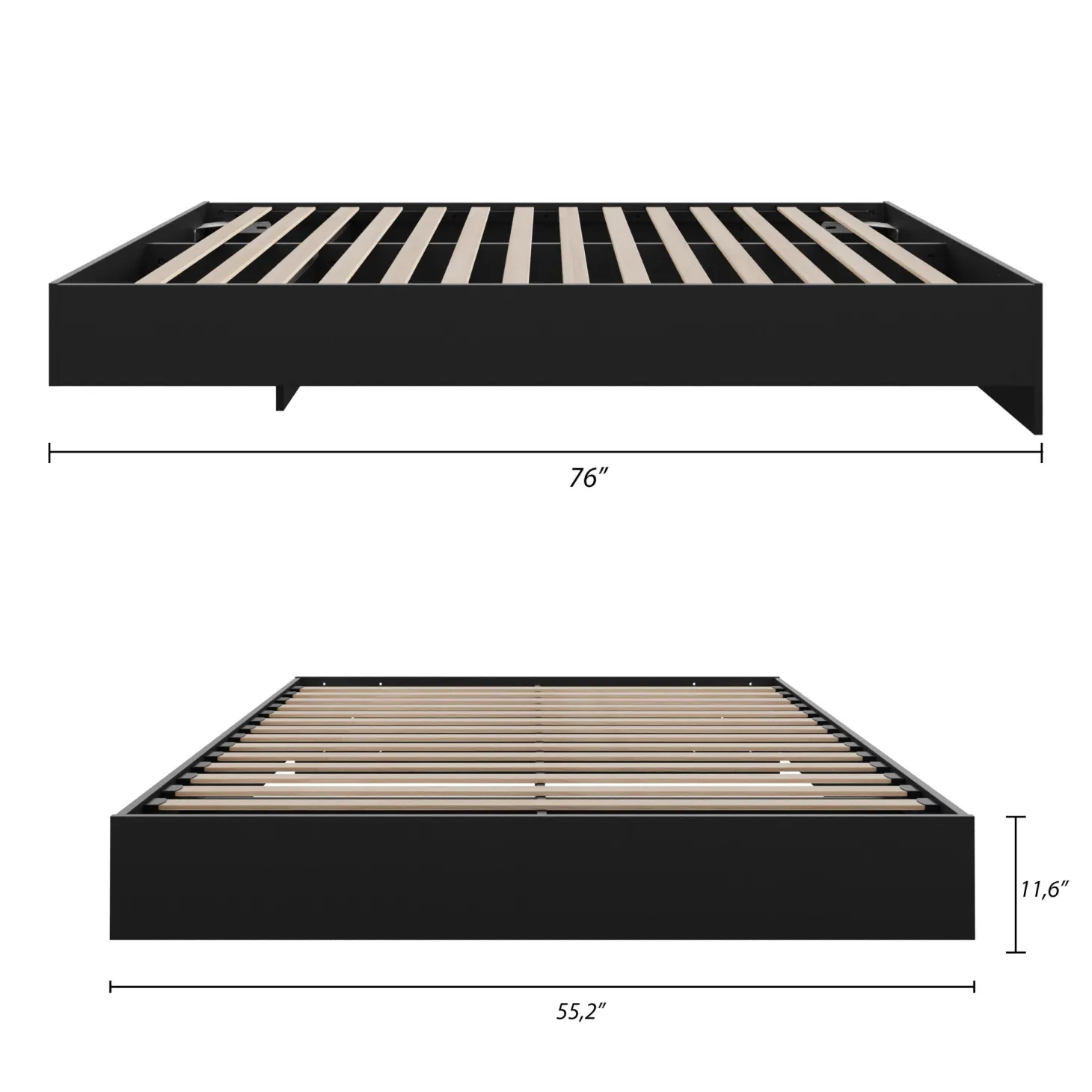 Lit plateforme double (54") - Nexera