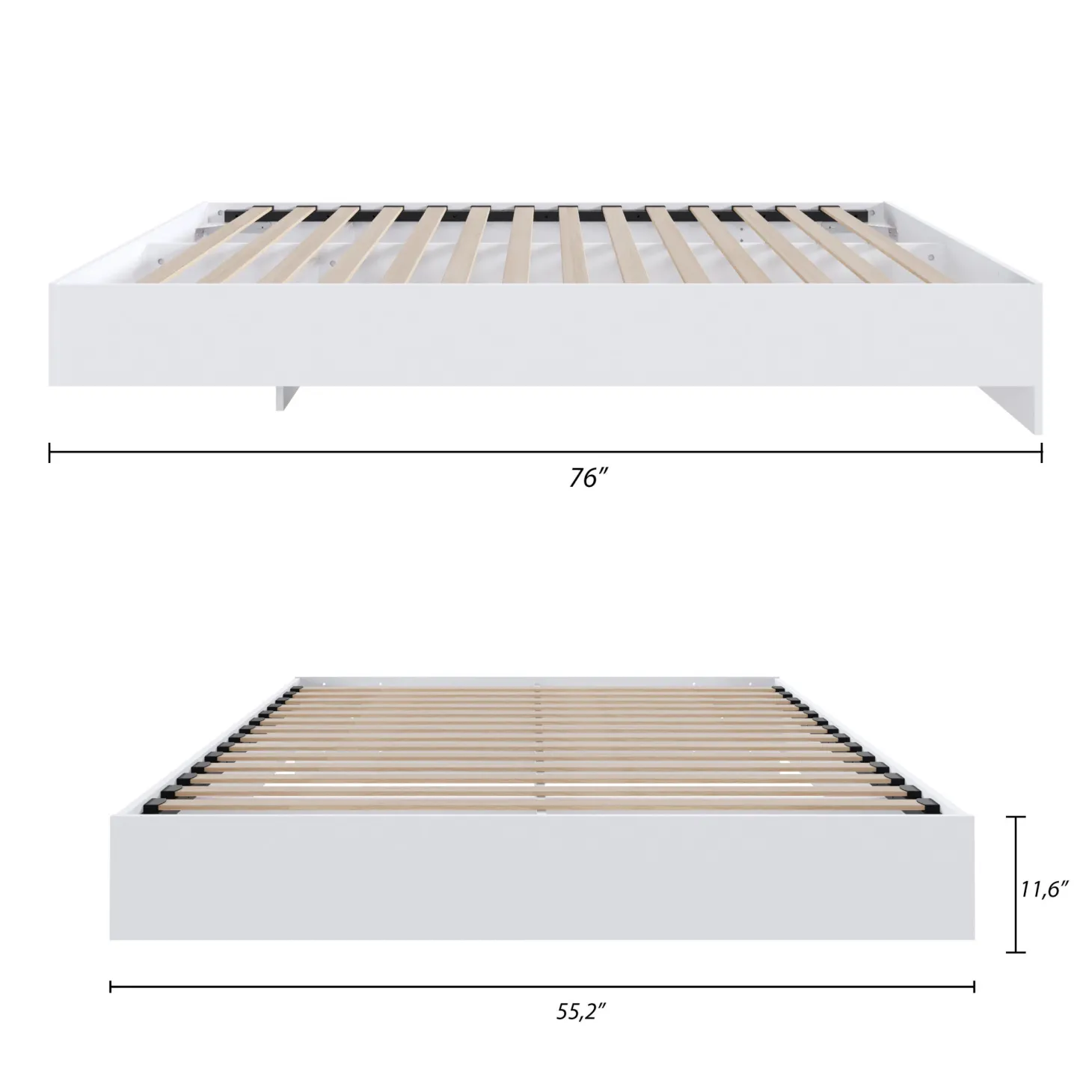 Lit plateforme double (54") - Nexera