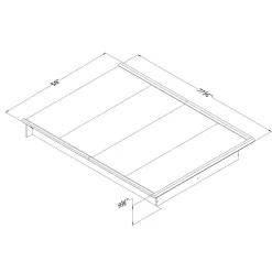 Lit plateforme double (54