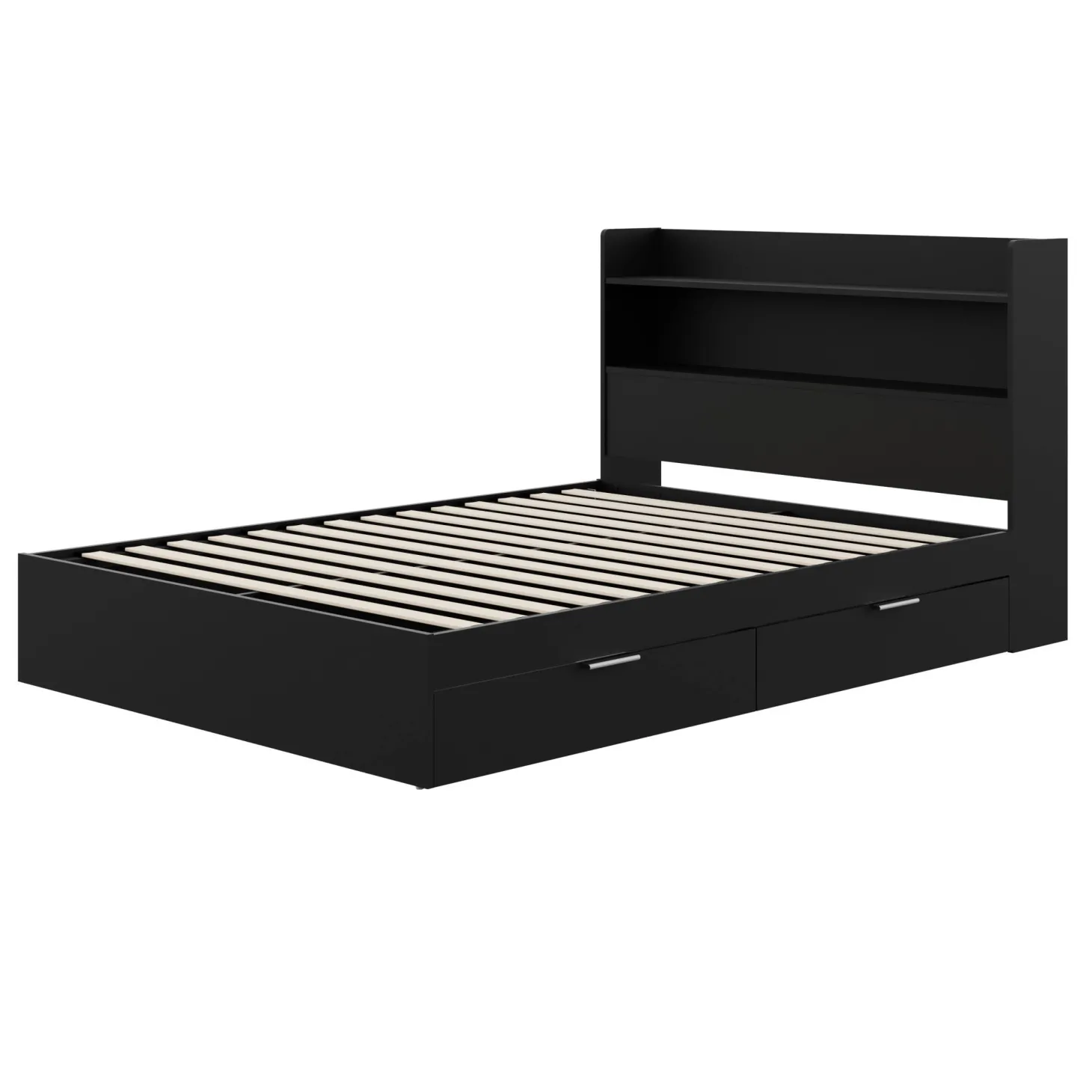 Lit plateforme double avec tête de lit (54") - Nexera