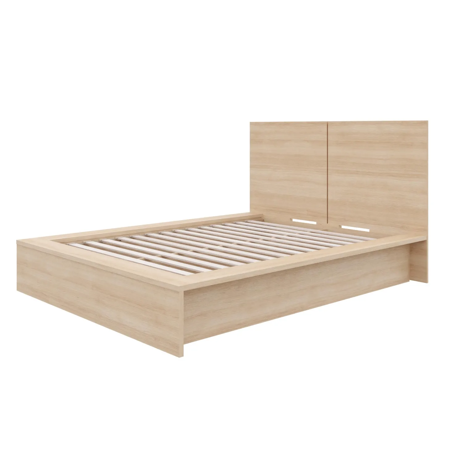 Lit plateforme double avec tête de lit (54") - Nexera