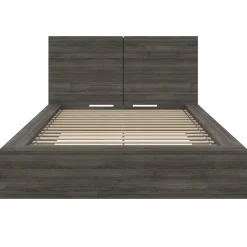 Lit plateforme double avec tête de lit (54") - Nexera