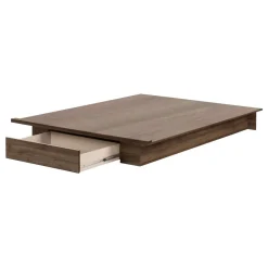 Lit plateforme double/queen avec rangement 1 tiroir (54"/60'') - South Shore