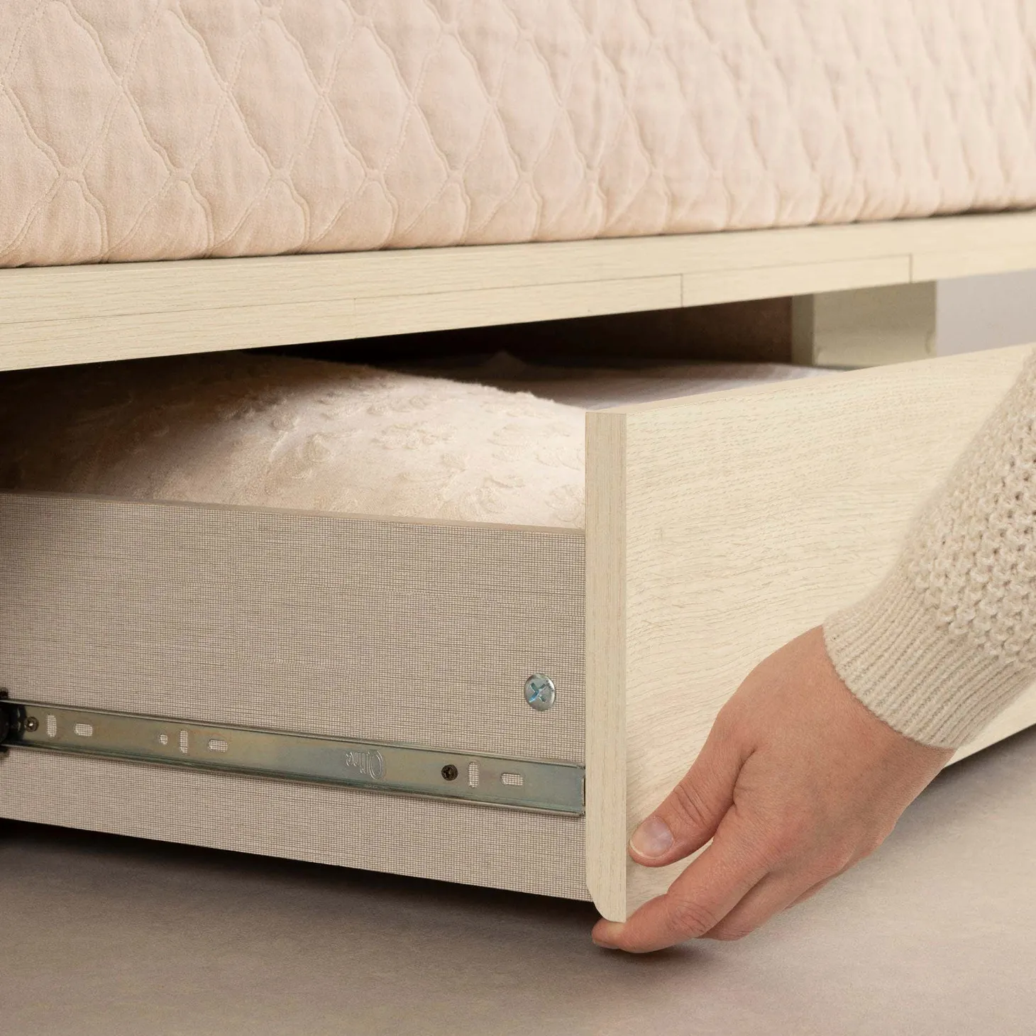 Lit plateforme double/queen avec rangement 1 tiroir et tête de lit (54"/60") - South Shore