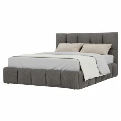 Lit queen de style guimauve (60") - gris