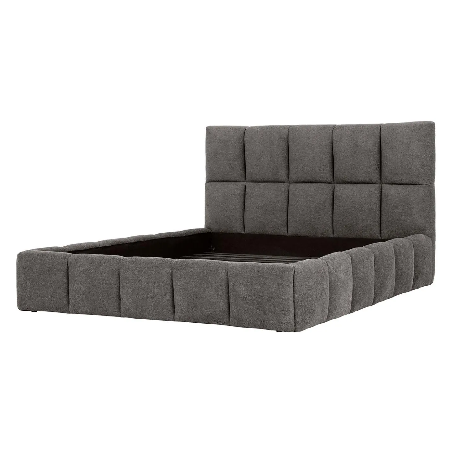 Lit queen de style guimauve (60") - gris