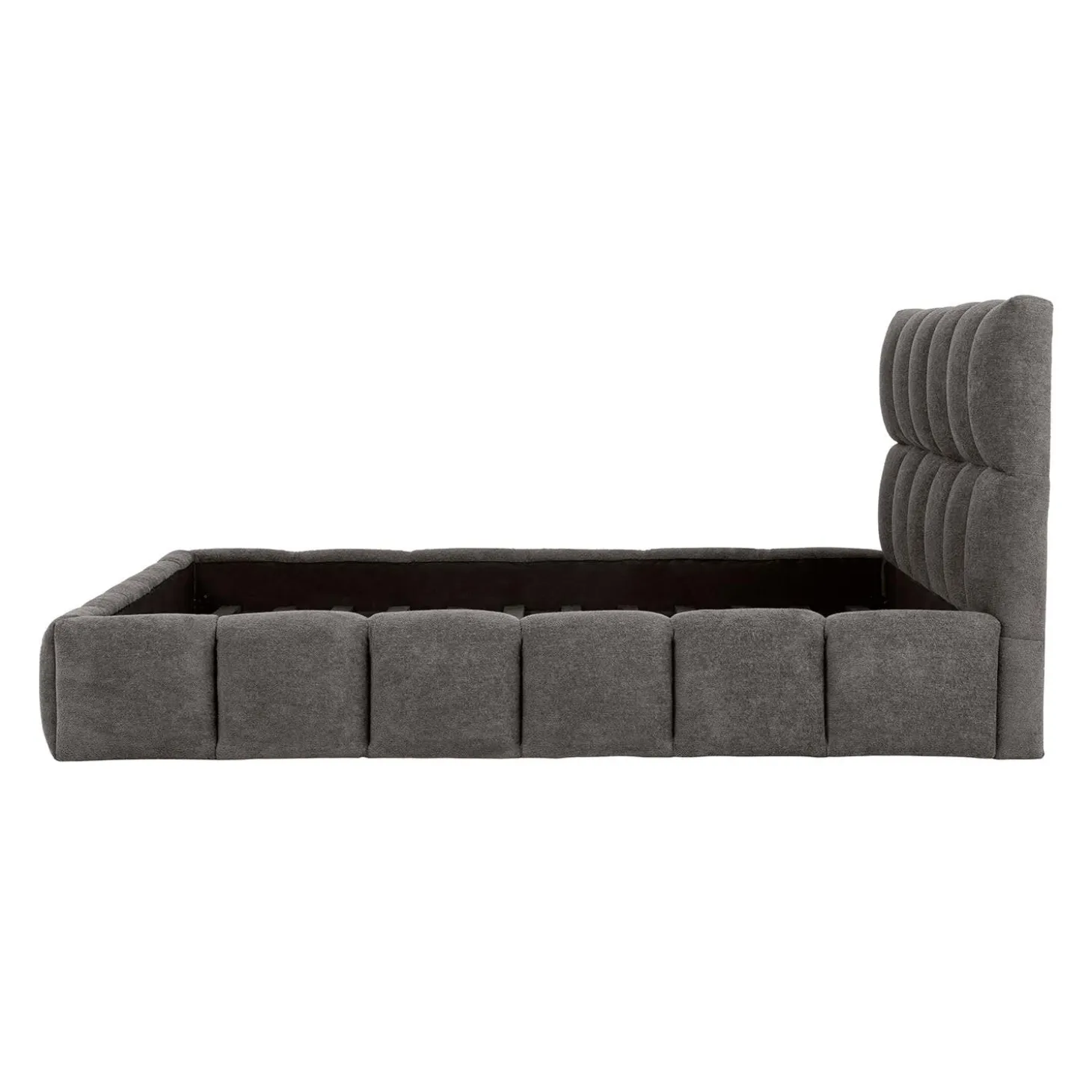 Lit queen de style guimauve (60") - gris