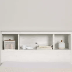 Lit simple avec rangement 3 tiroirs et tête de lit (39