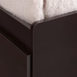 Lit simple avec rangement 3 tiroirs et tête de lit (39
