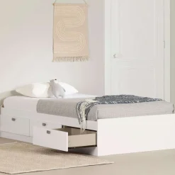 Lit simple avec rangement 3 tiroirs (39") - South Shore