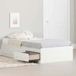 Lit simple avec rangement 3 tiroirs (39") - South Shore