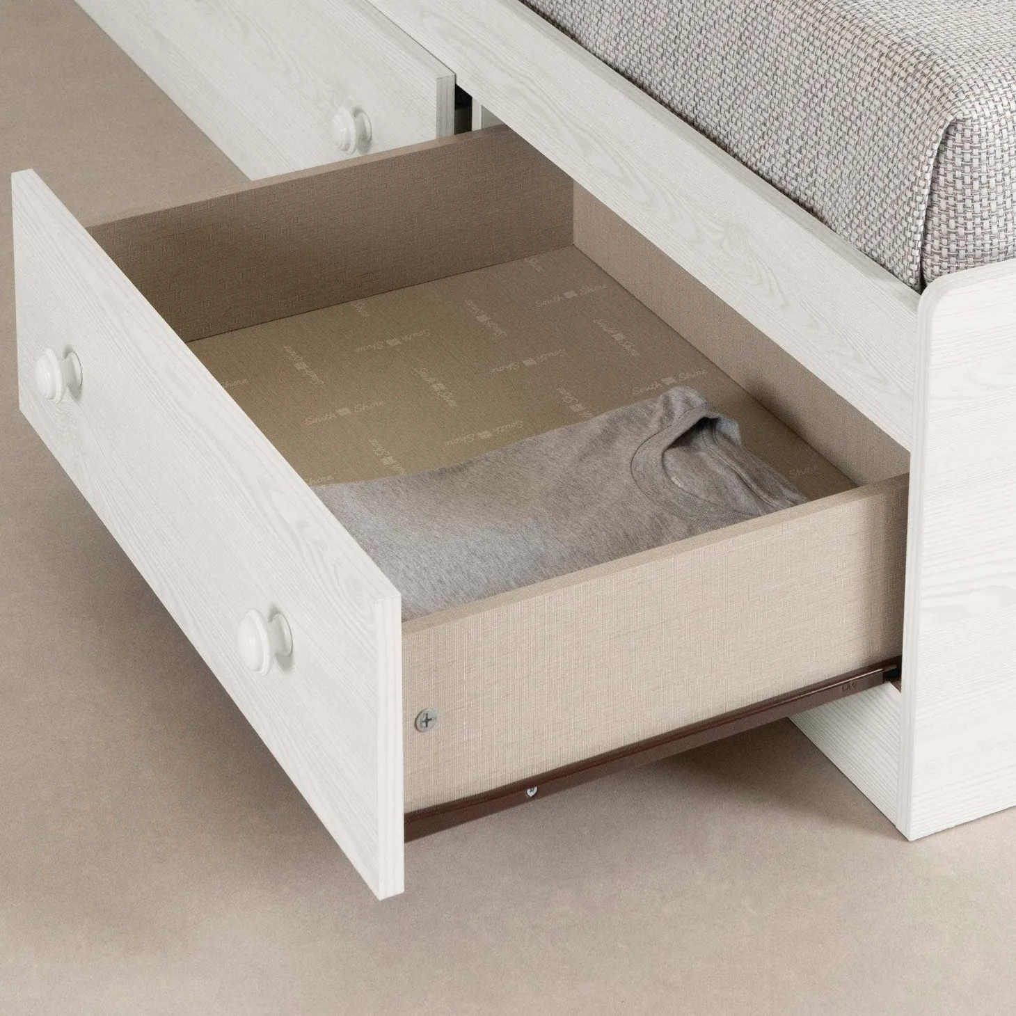Lit simple avec rangement 3 tiroirs (39") - South Shore