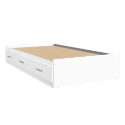 Lit simple avec rangement 3 tiroirs et tête de lit (39