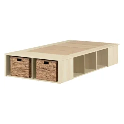 Lit simple avec rangement et paniers (39") - South Shore