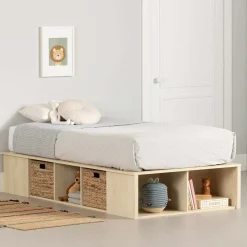 Lit simple avec rangement et paniers (39") - South Shore