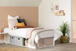 Lit simple avec rangement et paniers (39") - South Shore