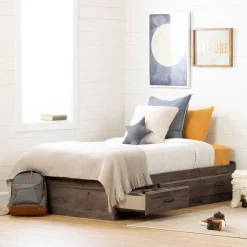 Lit simple avec rangement 3 tiroirs (39") - South Shore