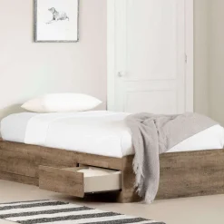 Lit simple avec rangement 3 tiroirs (39") - South Shore