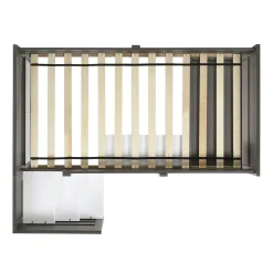 Lit simple mezzanine avec rangement et bureau (39