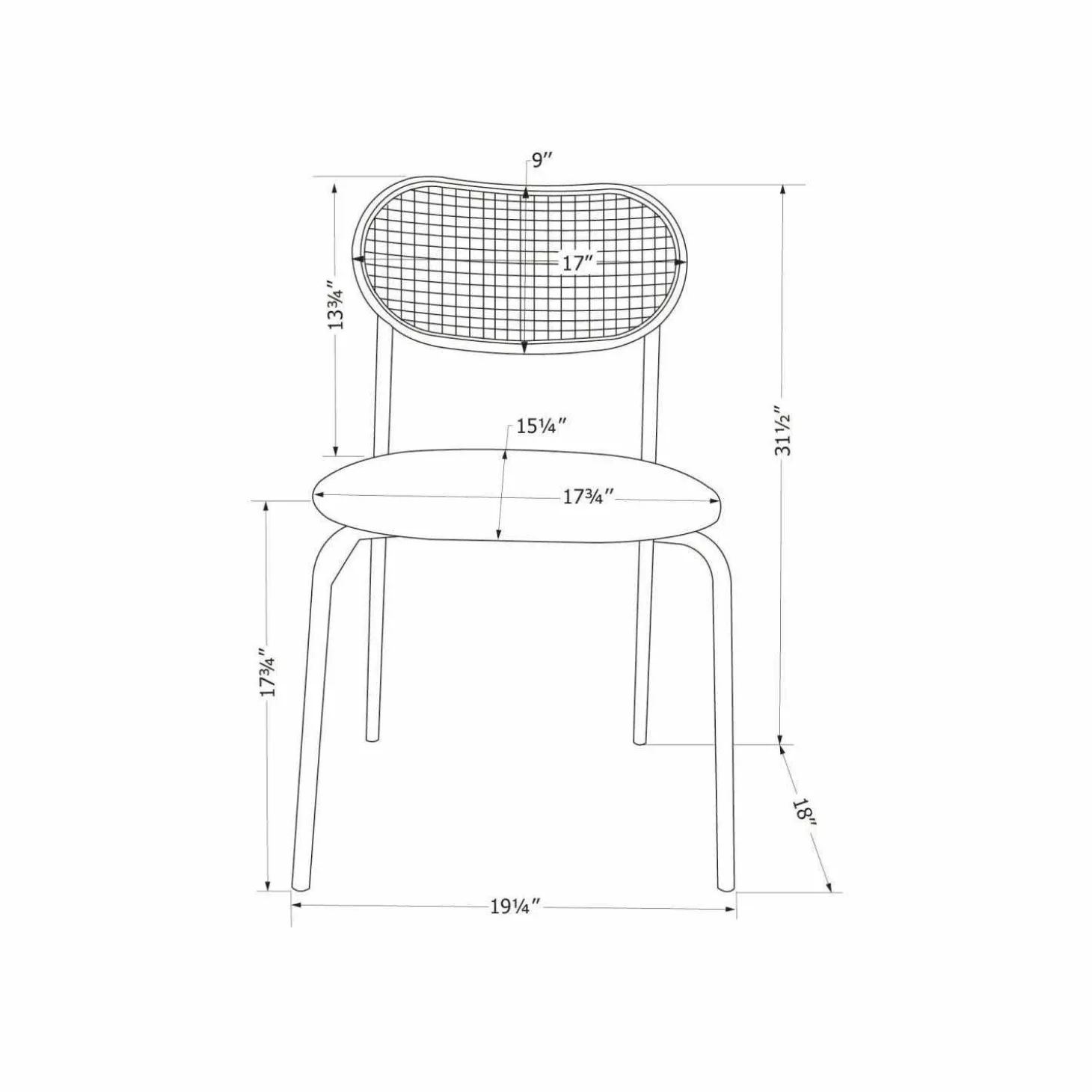 Lot de 2 chaises en rotin - South Shore