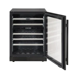 MARATHON Cellier à doubles zones 24'' Noir 24" - MWC56-DBLS
