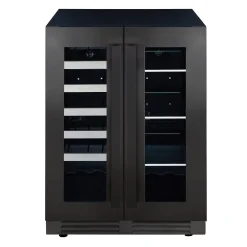 MARATHON Cellier et centre de breuvage 24'' Noir 24" - MBWC56-FDBLS