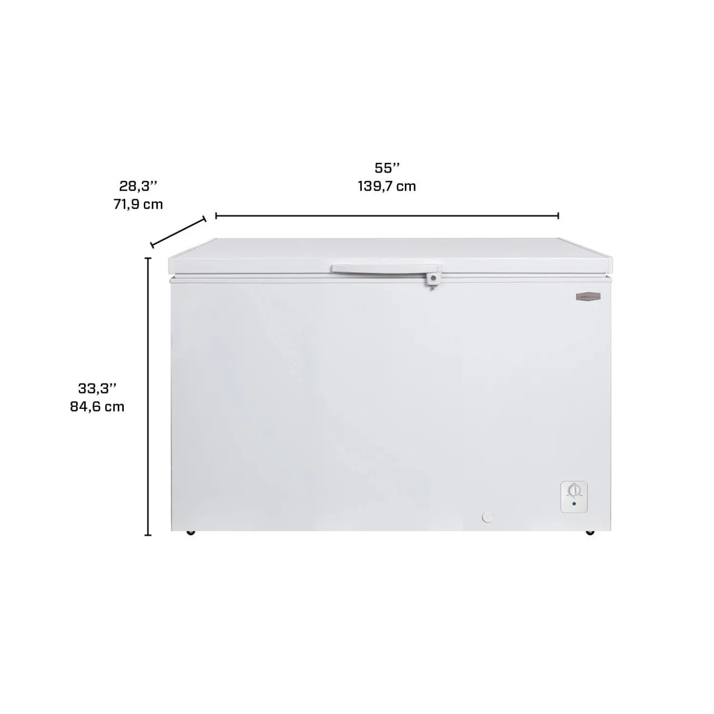 MARATHON Congélateur de luxe 14 pi3, Blanc, Horizontal, 55" - MCF140W