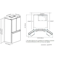 MARATHON Réfrigerateur 18 pi3 30 po Blanc Portes françaises - MFF180WFD-1