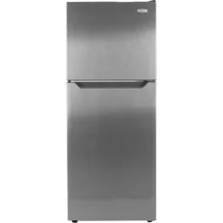 MARATHON Réfrigérateur 12 pi3 24 po Inox Congélateur en haut - MFF123SS