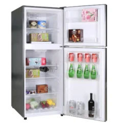 MARATHON Réfrigérateur 12 pi3 24 po Inox Congélateur en haut - MFF123SS