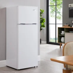MARATHON Réfrigérateur 7,2 pi3 21,5 po Blanc Congélateur en haut, Compact - ER82W-1