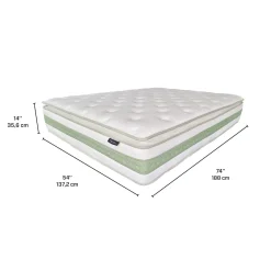 Matelas double roulé hybride semi-ferme - 54